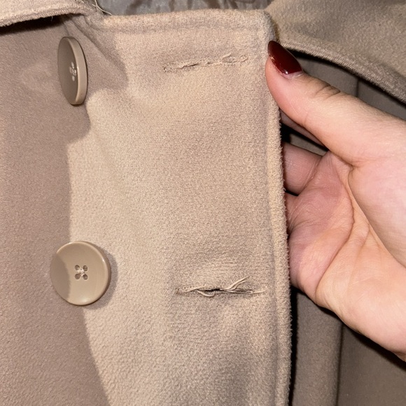 EUC peplum style Peacoat - Picture 7 of 8